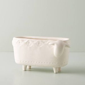 HTF Anthropologie Terracotta Animal Planter, Sheep
